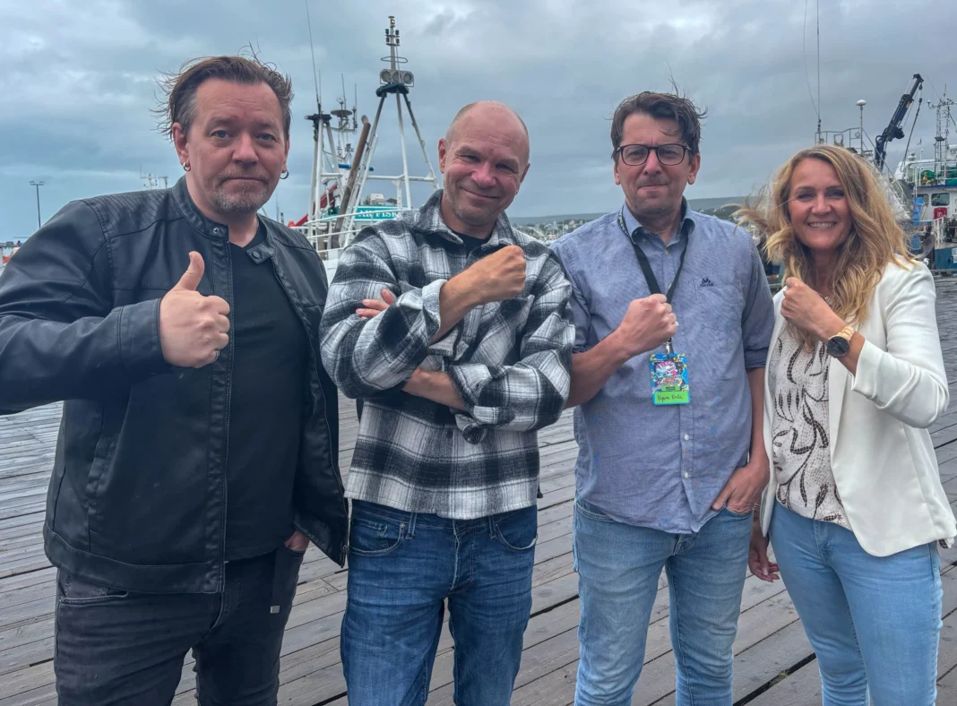 Geir Karikoski, Thomas Hildonen, Bjørn Erik Dahl og Marit Dahl Halvari. (Foto: Bjørn Hildonen)