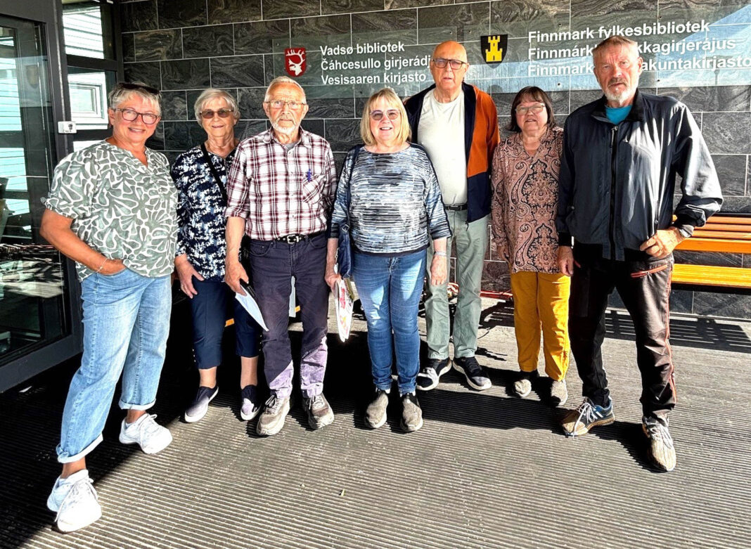 Styret i Vadsø Norsk-finsk forening har ansvar for Norsk-finske kulturdager. Fra venstre Sissel Harila, Bodil Andersen, Roger Henninen, Helvi Korvanen, Hans Fredrik Esbensen, Maarit Garvo og Sigmund Baumann.